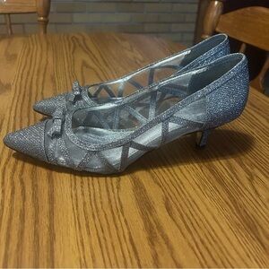 NEW Adrianna Papell Lana Pump Shimmer Sparkle Mesh Formal Evening Women's Size 8